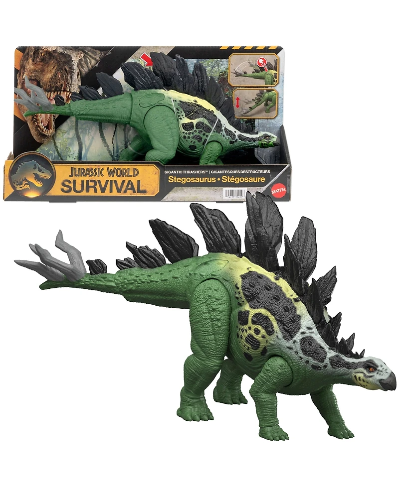 Jurassic World Gigantic Thrashers Stegosaurus Dinosaur Action Figure Toy