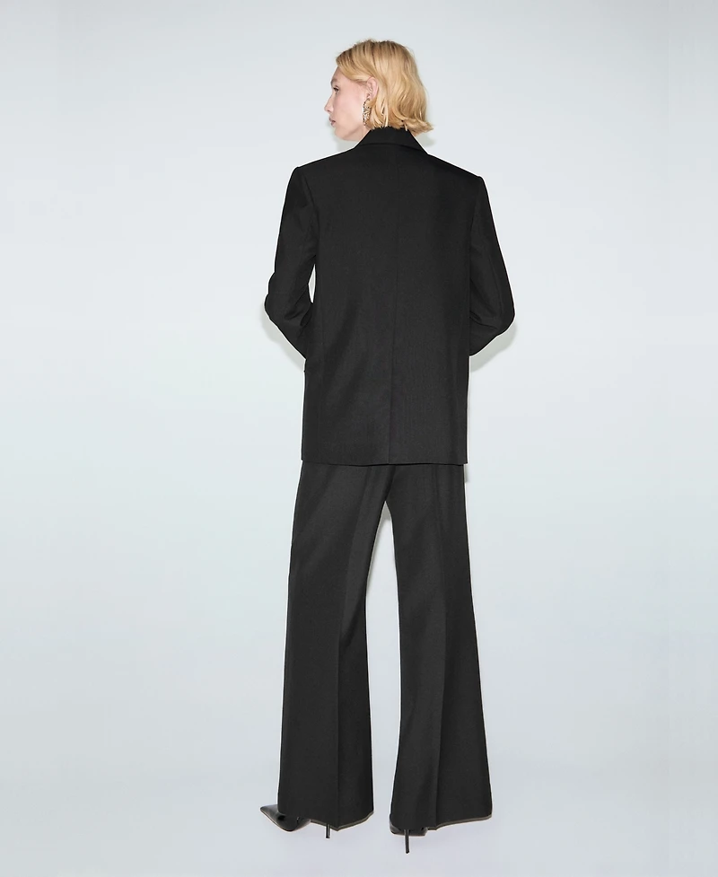 Mango Women's Wool-Blend Suit Pants