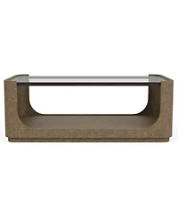 Furniture Dante 48" Wood Sleek Coffee Table