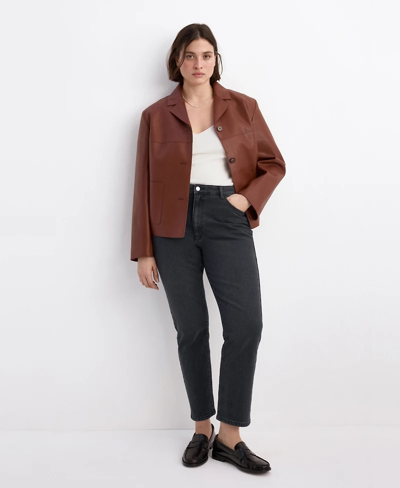 Mango Women's Claudia Slim-Fit Cropped Jeans