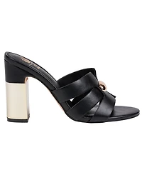 Gc Shoes Women's Verona Metal Accent Block Heel Dress Sandals