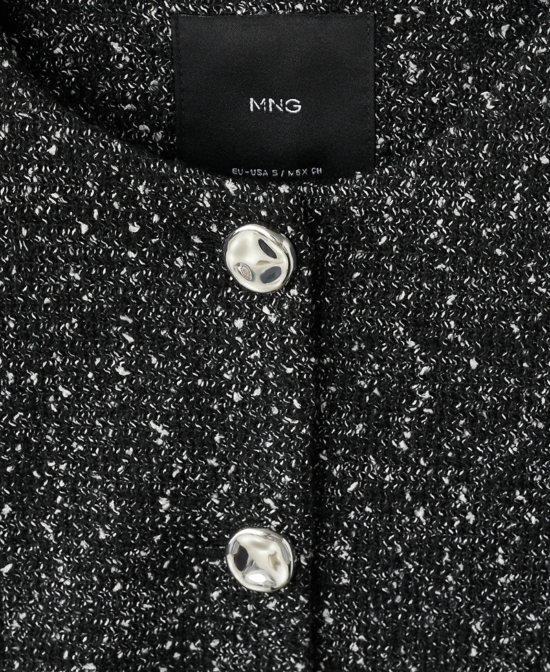 Mango Women's Flecked Cotton-Blend Jacket