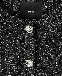 Mango Women's Flecked Cotton-Blend Jacket