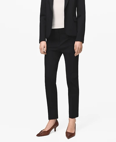 Mango Women's Mid-Rise Suit Pants