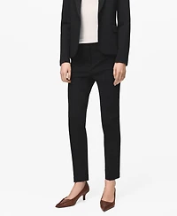 Mango Women's Mid-Rise Suit Pants
