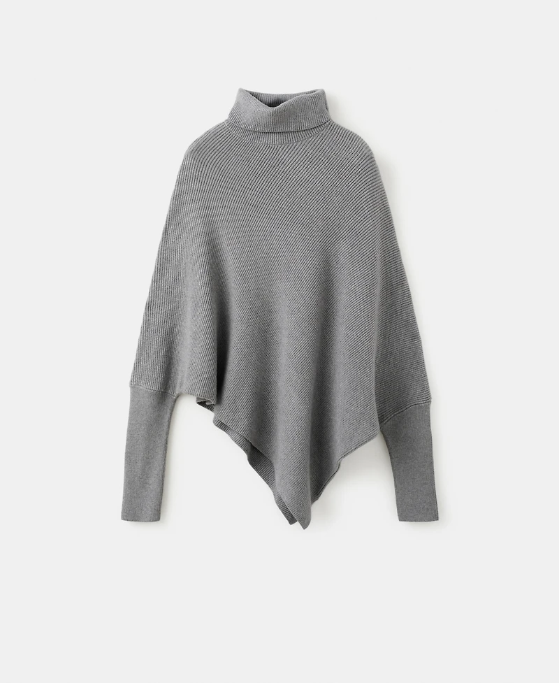 Mango Women's Asymmetrical Roll Neck Sweater