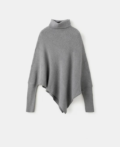 Mango Women's Asymmetrical Roll Neck Sweater