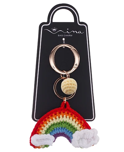 Nina Crochet rainbow bag charm