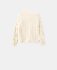 Mango Women's Braided Wool-Blend Sweater