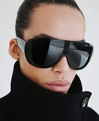 Mango Women's Wool-Blend Funnel-Neck Coat