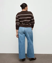 Mango Women's Catherin Culotte High-Rise Jeans