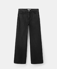 Mango Women's Danila High-Waisted Wide-Leg Jeans