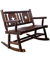 Flynama Modern Accent Teddy Upholstered Nursery Glider Rocking Chair with Solid Wood Legs Side Pocket High Backrest 300LBS Capacity