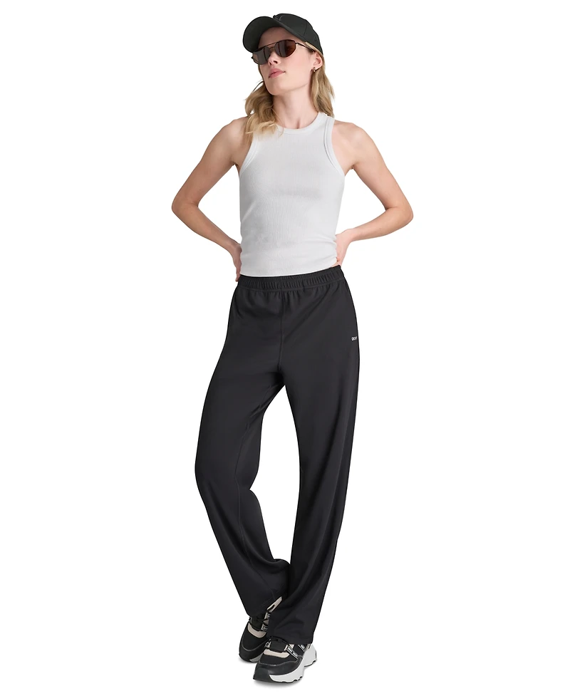 Dkny Sport Women's Balance Compression Mid-Rise Straight Leg Pants