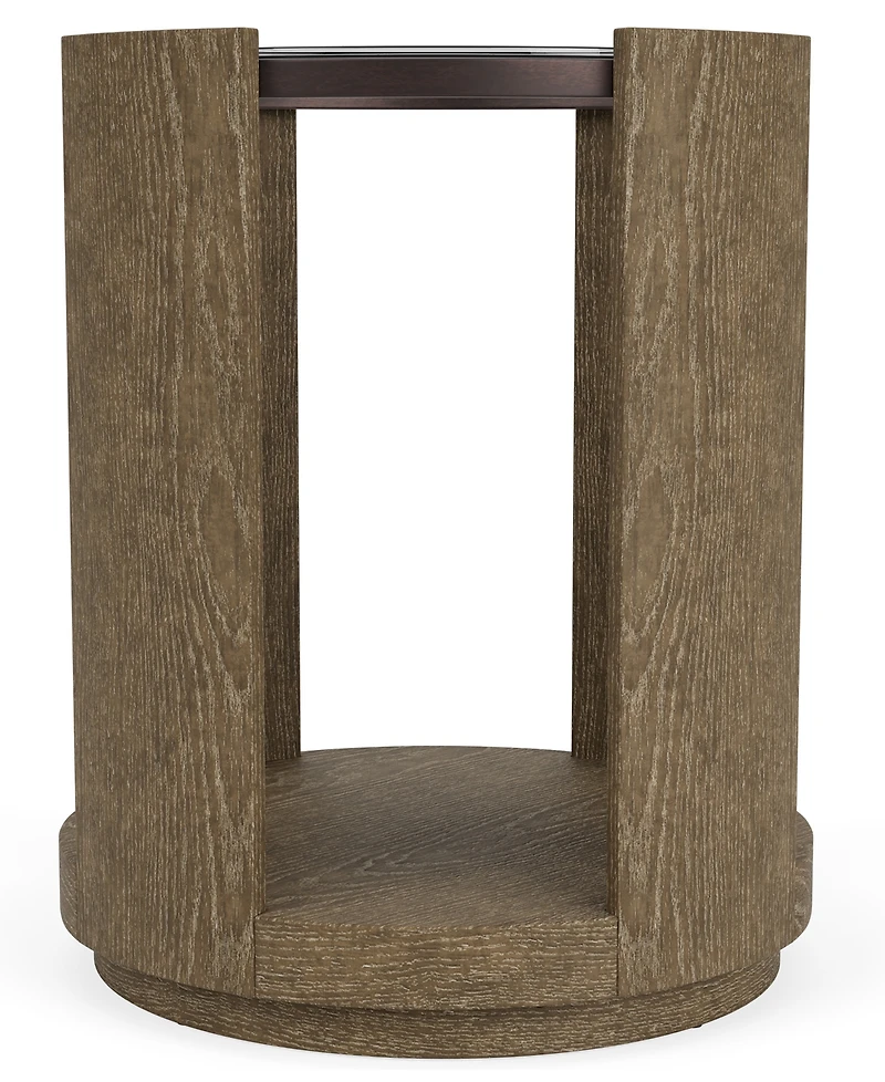 Furniture 24" Wood Dante Chairside Table