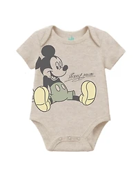 Disney Baby Boys' Mickey Mouse Jacket, Short-Sleeve Bodysuit & Pants, 3-Piece Set