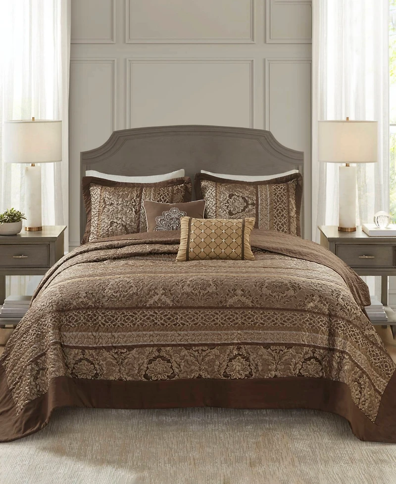 Madison Park Bellagio Quilted 5-Pc. Bedspread Set