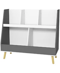Hongge 2 Tier Kids Bookcase with Toy Storage Compartments