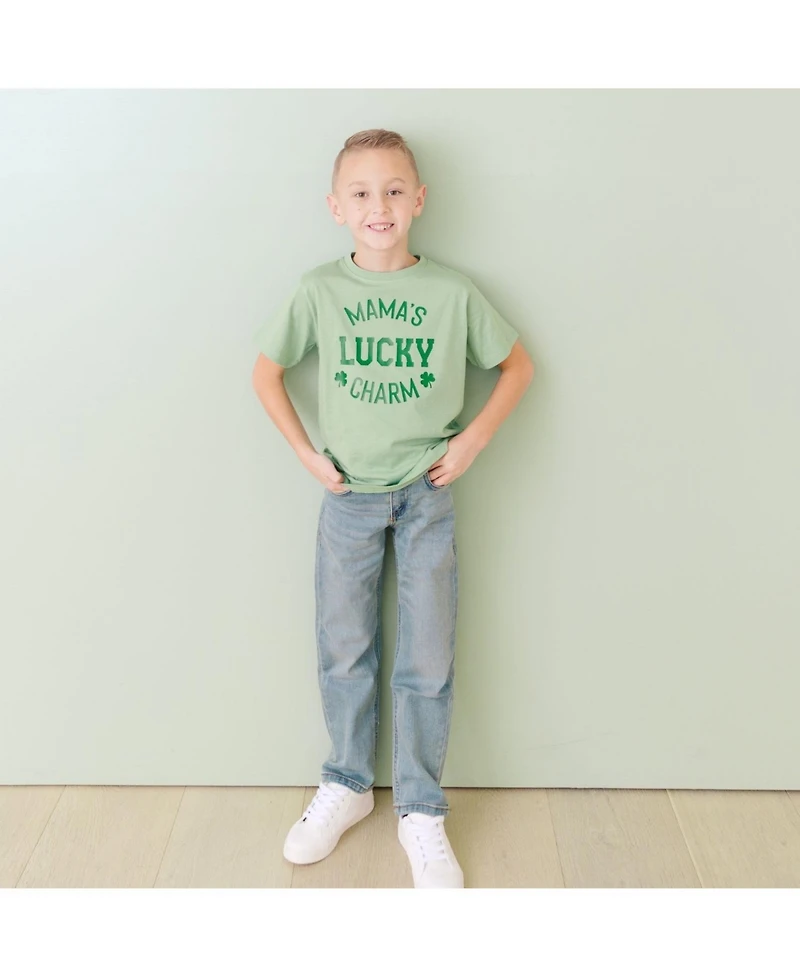 Sweet Wink Little Boys Mama's Lucky Charm St. Patrick's Day Short Sleeve T-Shirt