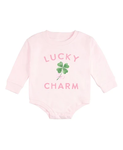 Sweet Wink Baby Girls Lucky Charm St. Patrick's Day Long Sleeve Romper