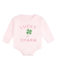 Sweet Wink Baby Girls Lucky Charm St. Patrick's Day Long Sleeve Romper