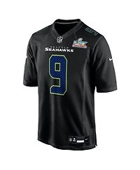Nike Men's Kenneth Walker Iii Black Seattle Seahawks Super Bowl Lx Fashion Game Jersey