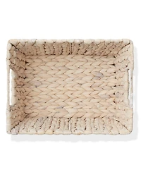 Casafield Set of 4 Water Hyacinth Storage Baskets with Handles