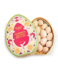 Charbonnel et Walker Easter Strawberries Cream Egg shaped Truffles, 17-Pc.