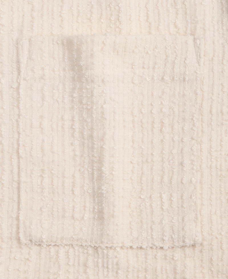 Mode of One Men's Relaxed-Fit Boucle Short-Sleeve Camp Shirt, Macy's Exclusive