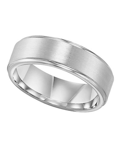 Triton Men's Cobalt Ring, Comfort Fit Wedding Band