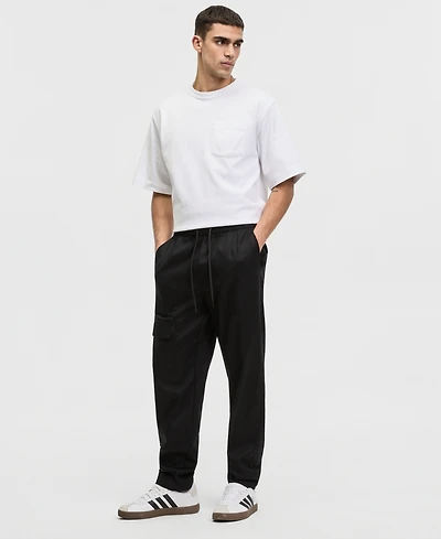 Mode of One Men's Relaxed-Fit Twill Utility Pants, Macy's Exclusive