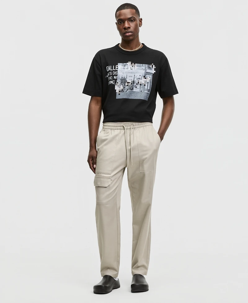 Mode of One Men's Relaxed-Fit Twill Utility Pants, Macy's Exclusive