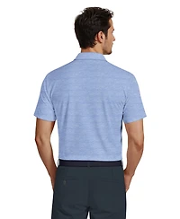 Pga Tour Men's Short Sleeve Airflux Heather Golf Polo Shirt