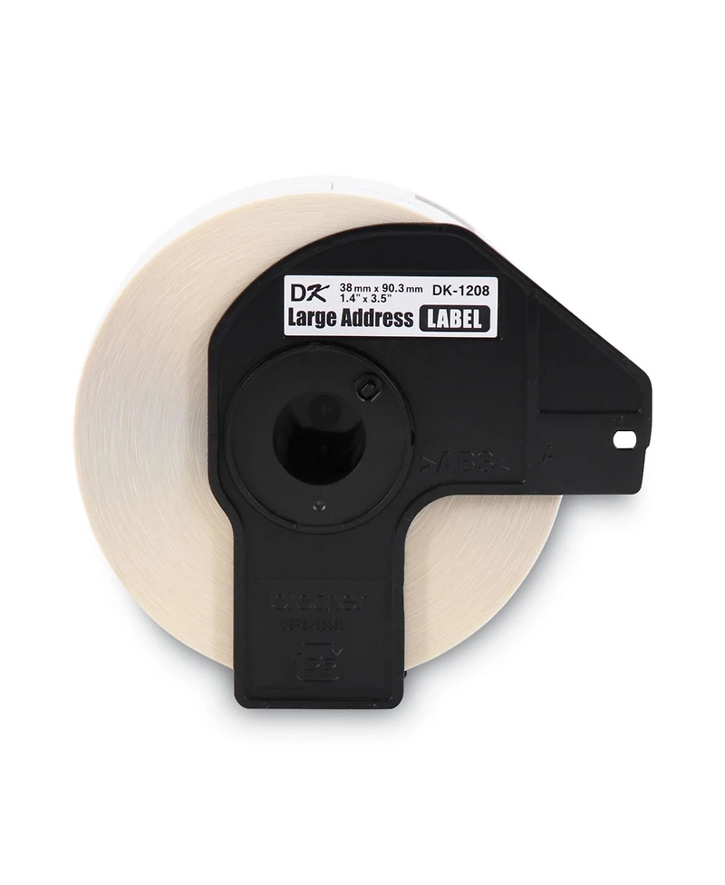 Brother DK1208 1.4 in. x 3.5 in. Die-Cut Address Labels - White (1-Roll)