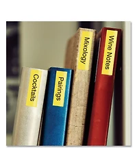 Brother P-Touch TZES621 0.35 in. x 26.2 ft. TZe Laminated Removable Label Tapes - Black on Yellow