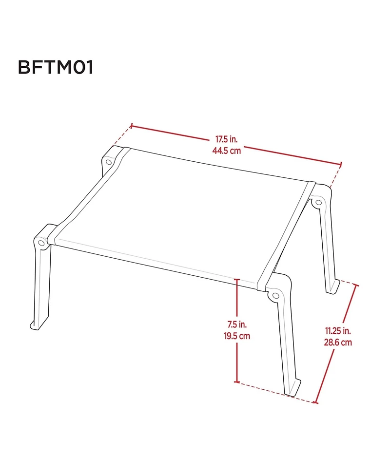 Rio Beach 1 x 1 x 1 ft Blue Ultra Compact Fabric Folding Table