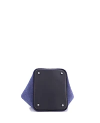 Pre-Owned HERMES Mm Picotin Lock Bag Felt with Leather