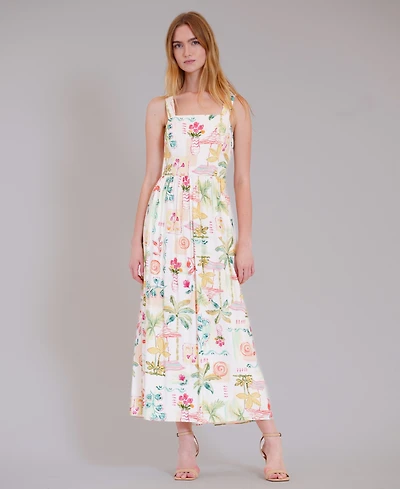 julia jordan Women's Sleeveless Sweetheart Midi Dress