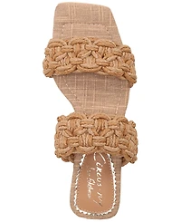 Circus Ny by Sam Edelman Women's Clover Woven Kitten-Heel Slide Sandals