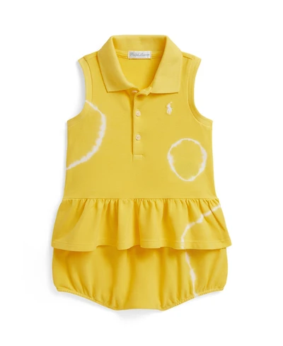 Polo Ralph Lauren Baby Girls' Tie-Dye Mesh Sleeveless Shirt and Bloomer, 2-Piece Set
