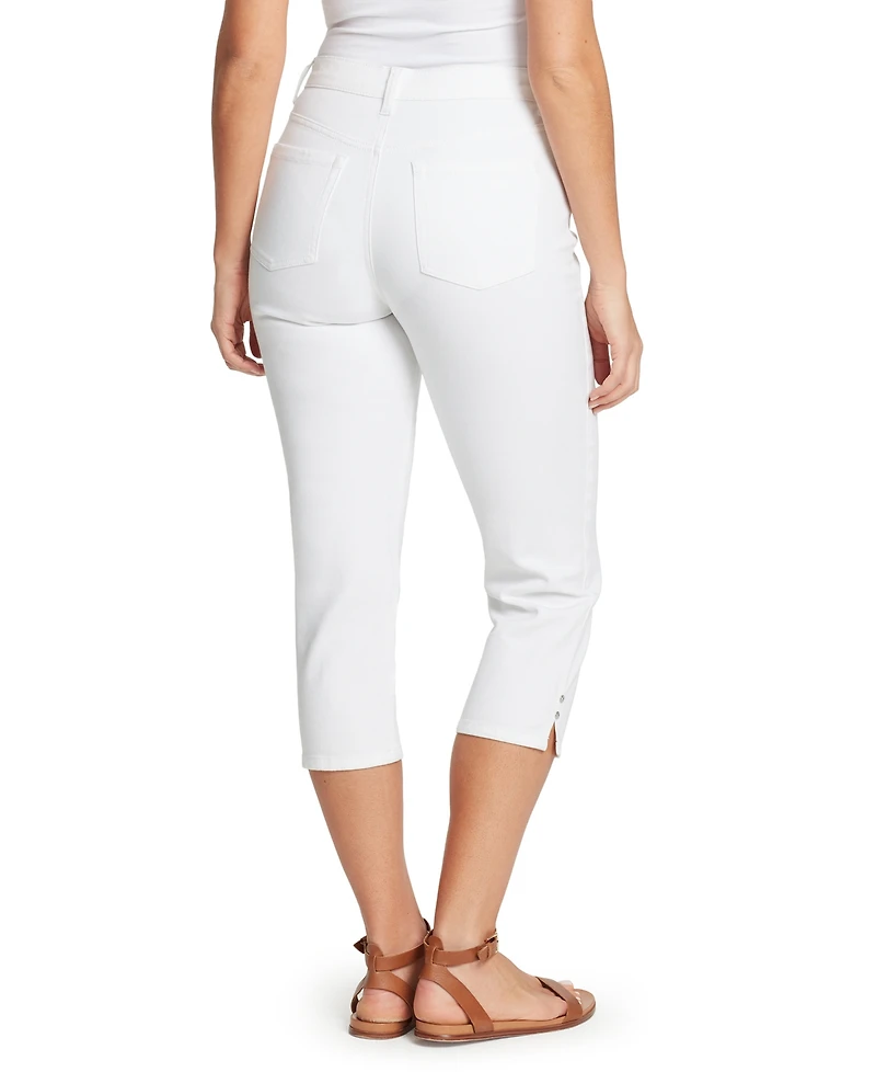 Gloria Vanderbilt Petite Amanda High-Rise Rivet Capri Pants