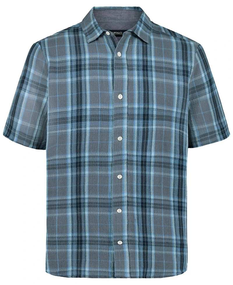 Buffalo David Bitton Men's Sulian Short-Sleeve Plaid Shirt