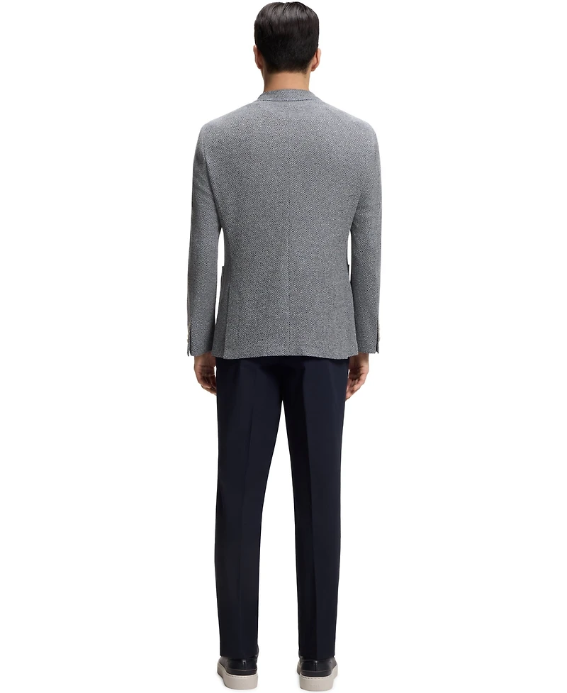 Boss by Hugo Men's Patterned Linen Blend Regular-Fit Blazer