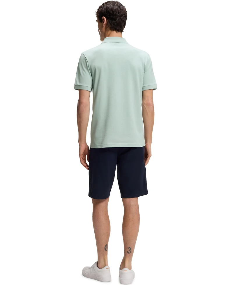 Boss by Hugo Men's Slim-Fit Stretch-Cotton Logo Patch Polo Shirt