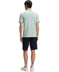Boss by Hugo Men's Slim-Fit Stretch-Cotton Logo Patch Polo Shirt