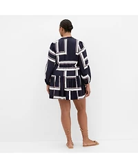 City Chic Plus Laurie Print Mini Dress