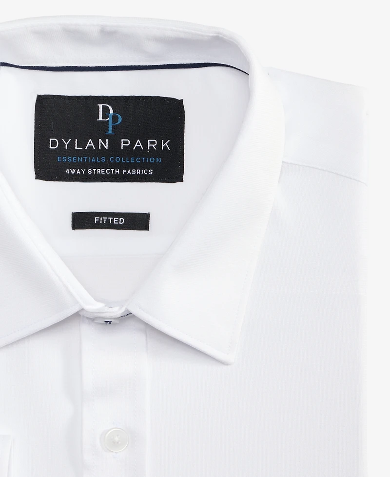 Dylan Park Men's Slim-Fit Performance Four-Way Stretch Dress Shirt