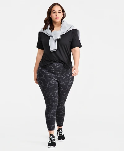 Id Ideology Plus Marina Ankle-Length Compression Leggings, Macy's Exclusive