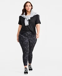 Id Ideology Plus Marina Ankle-Length Compression Leggings, Macy's Exclusive