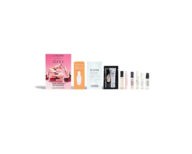 Free 10-Pc. Beauty Sampler + Cosmetics Pouch with $100 Macy's Beauty purchase